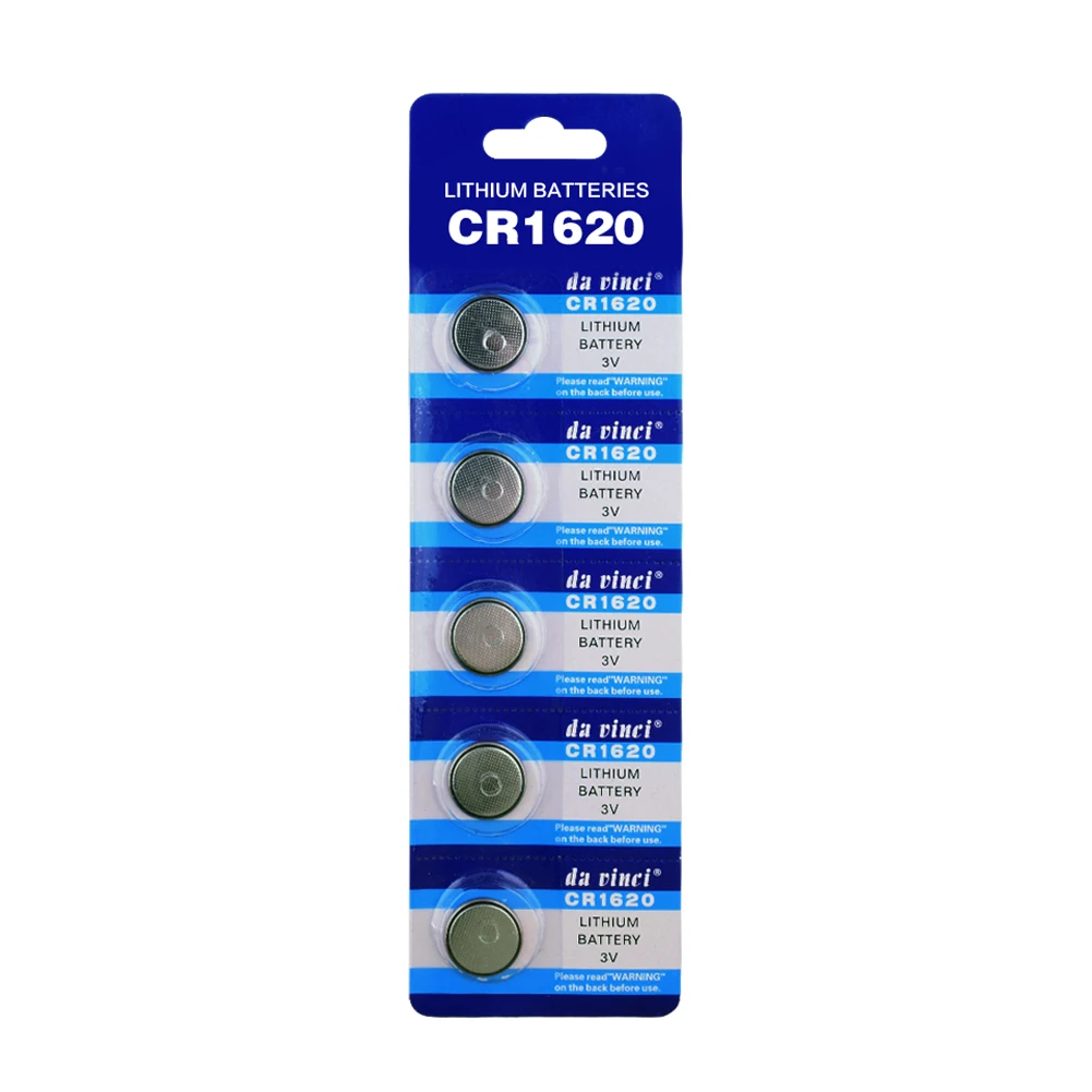 

YCDC 5pcs 3V CR1620 lithium battery 1620 ECR1620 DL1620 280-208 Cell Bateria Button Batteries For Watches Clocks Voice Recorders