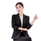 Женский офисный пиджак GH378, черный приталенный пиджак, модный осенний маленький пиджак, белый, розовый, весна 2021