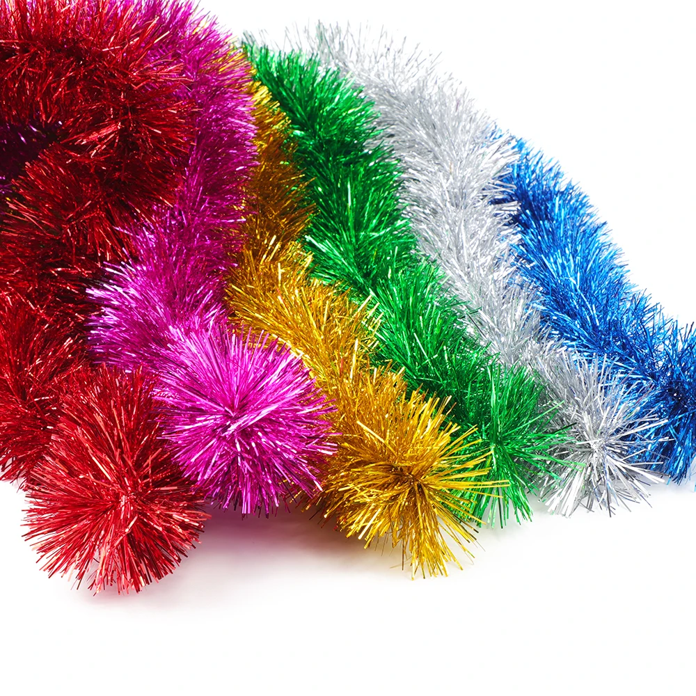 6 Colors 2.3M Christmas Eve Decoration Bar Tops Ribbon Garland Tree Kitchen Ornaments Wedding Party navidad | Дом и сад