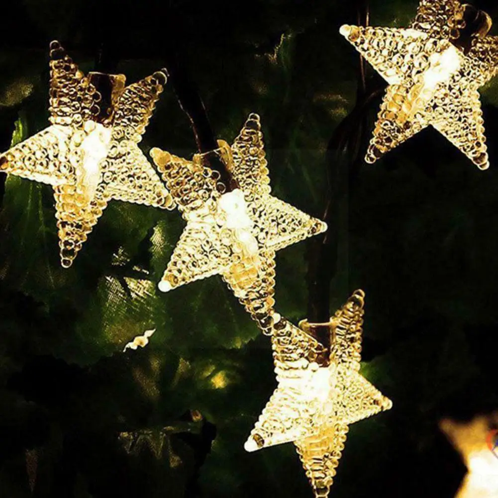 

Уличная светодиодная гирлянда на солнечной батарее, 5 м, 12 м, 8 режимов