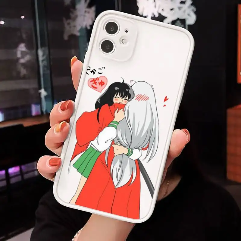 

Anime Inuyasha Higurash Japan Phone Cases Matte transparent For White iPhone 12 Mini 11 Pro XR XS Max 7 8 Plus X Back Cover