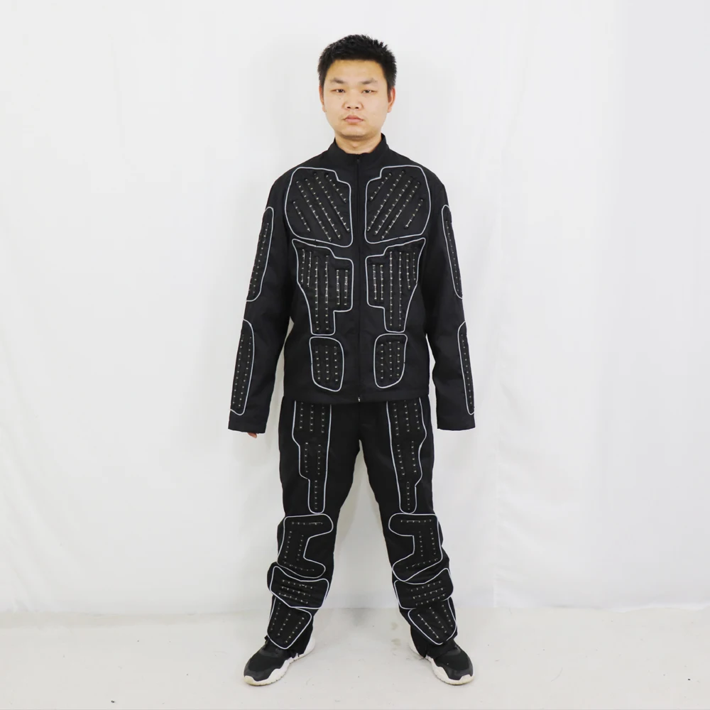 Костюм робота со светодиодной подсветкой для мужчин и женщин танцевальных