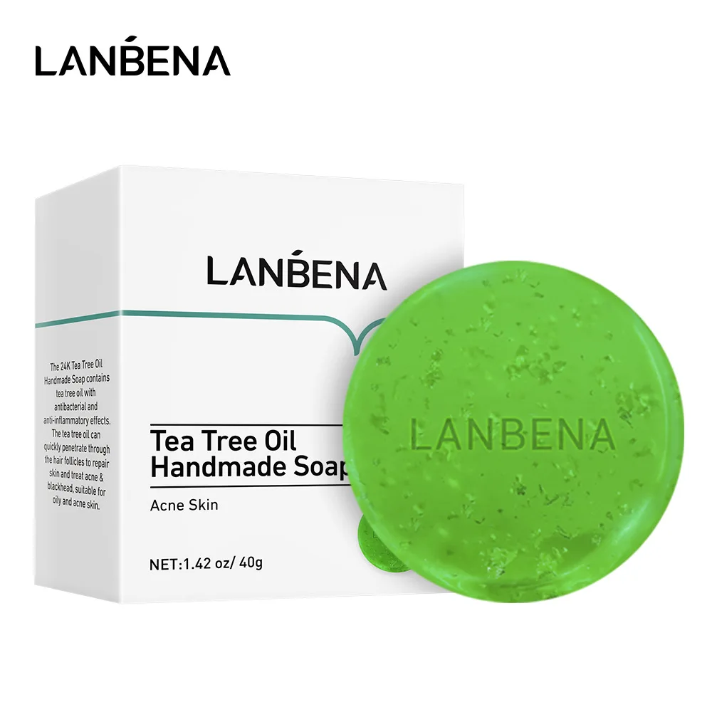 LANBENA эфирное масло чайного дерева мыло ручной работы 24 к золотая чистка лица