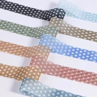 satin organza dots ribbons with a pattern 10 16 25 40mm for needlework bows diy hair band handmade material christmas decor roll