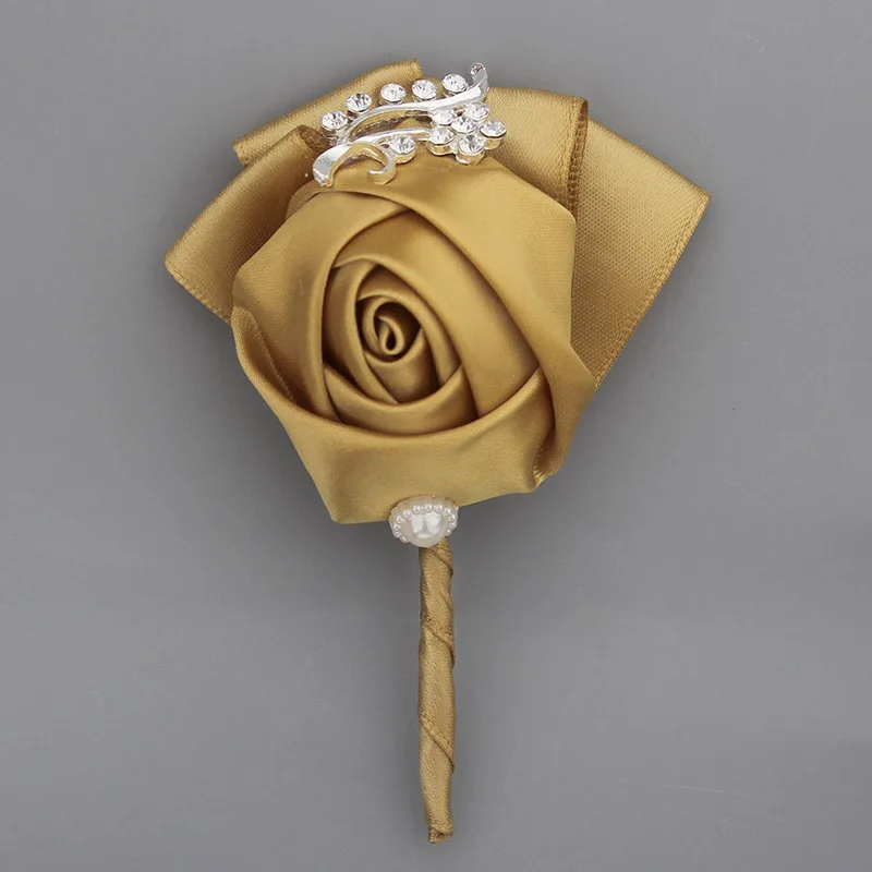 WifeLai Бордовая бутоньерка для жениха или невесты девочек на запястье свадебные