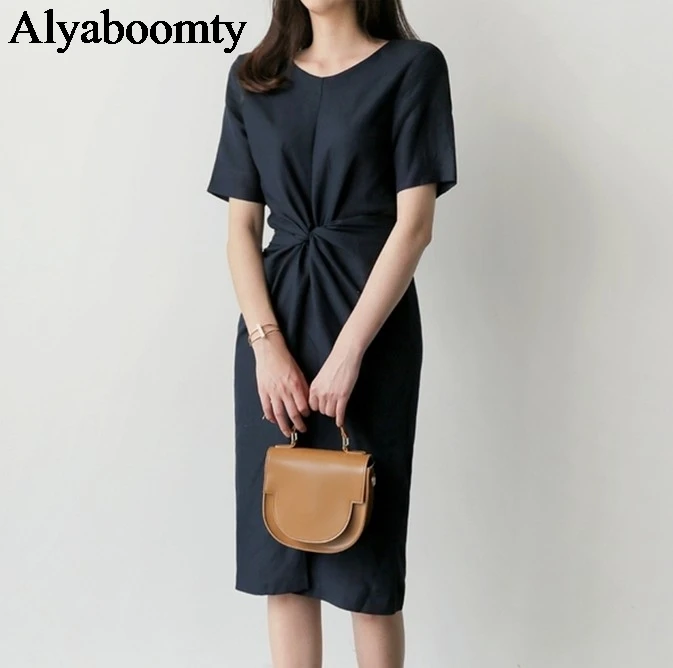 Модное женское миди платье на лето нежное и женственное хлопково льняное