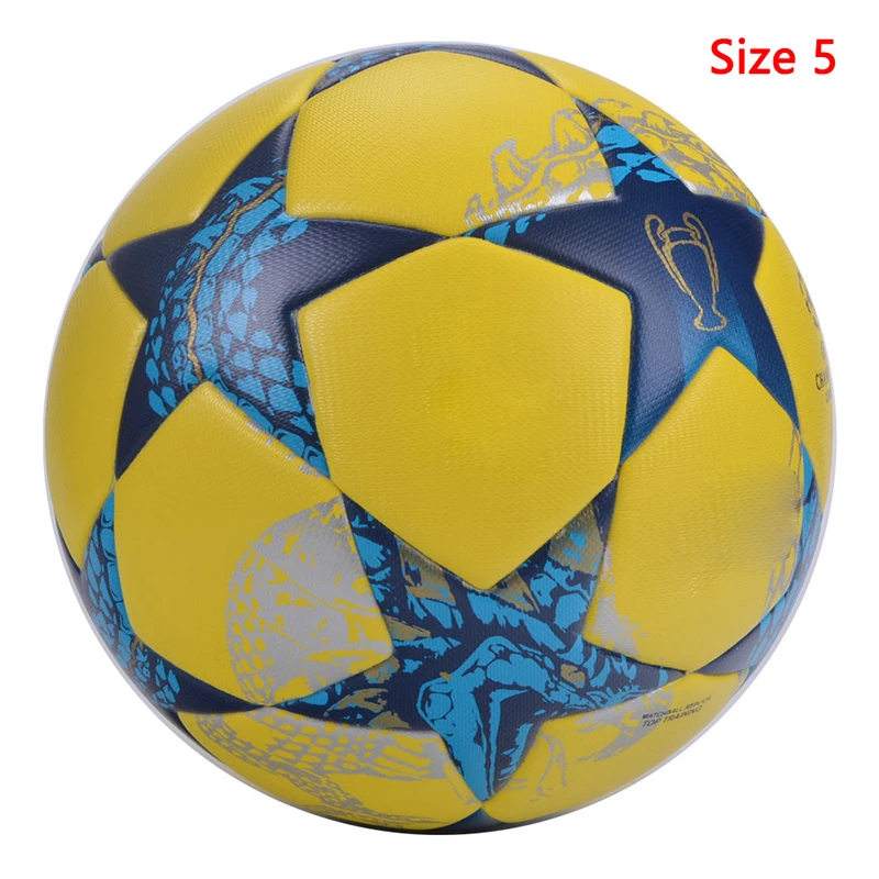 

4 Quality High Size Team Soccer futbol Goal Football Match Seamless Premier Size Training Official League Ball topu 5 Balls 5 S