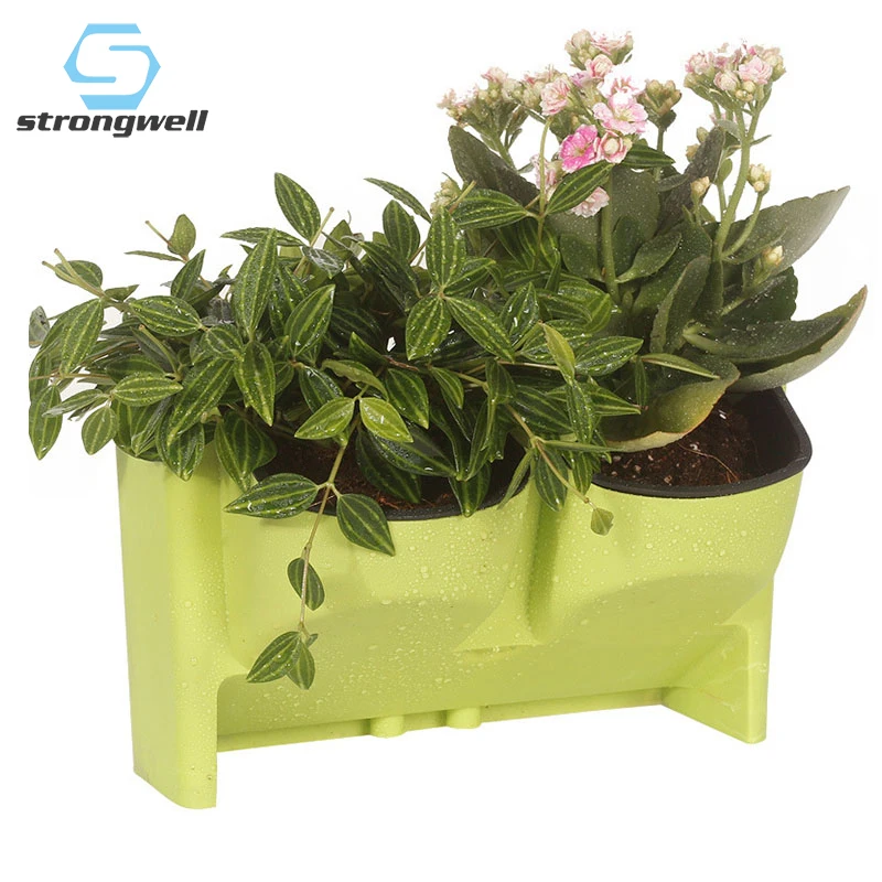 

Strongwell Fairy Garden Decoration Potted Greening Indoor Balcony Wall Hanging Flower Pot Creative Combination Plastic Flowerpot