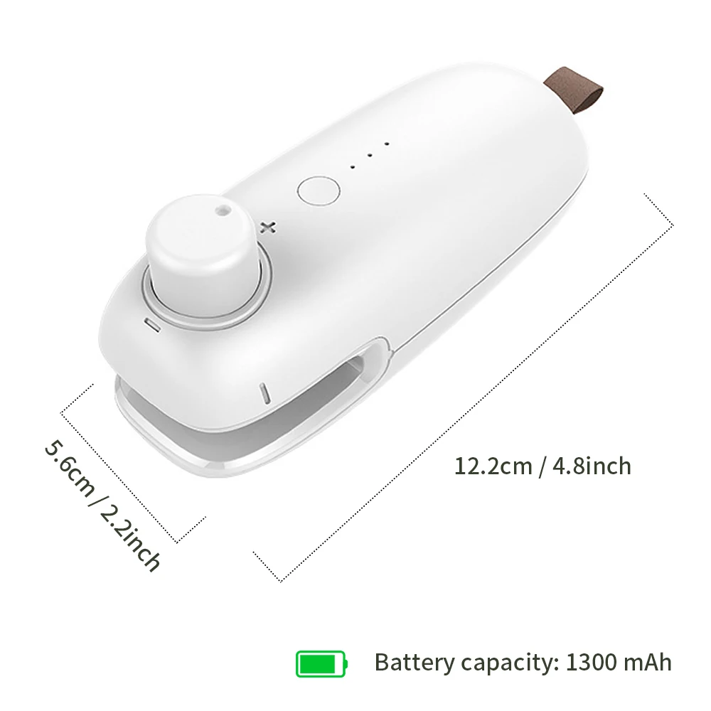 

Plastic Food Sealing Machine Mini Heat Sealer for Food Potato Chip Bag Clip Kitchen Tool Portable Heating Plastic Bag sealer Usb