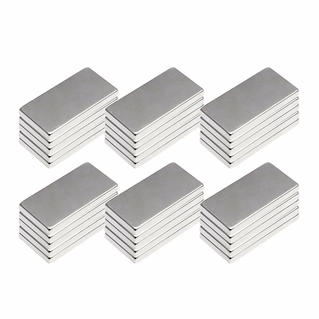 N52 20x10x2 мм магнит Неодимового блока редкоземельных магнитов 10/20 Вт, 30 Вт/60 шт наклеивания заметки Стабильная производительность прямоугольный магнит