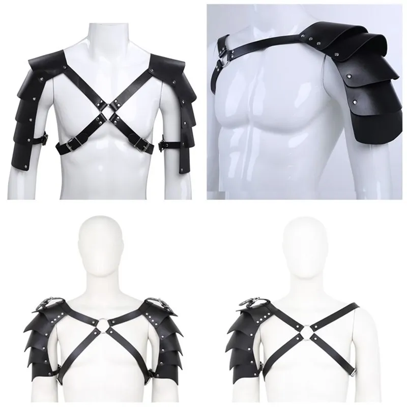 Фетиш портупея для мужчин сексуальный кожаный панк готический регулируемый
