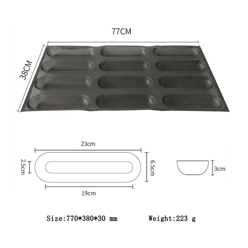 Антипригарная силиконовая форма meiжую для выпечки из стекловолокна лоток
