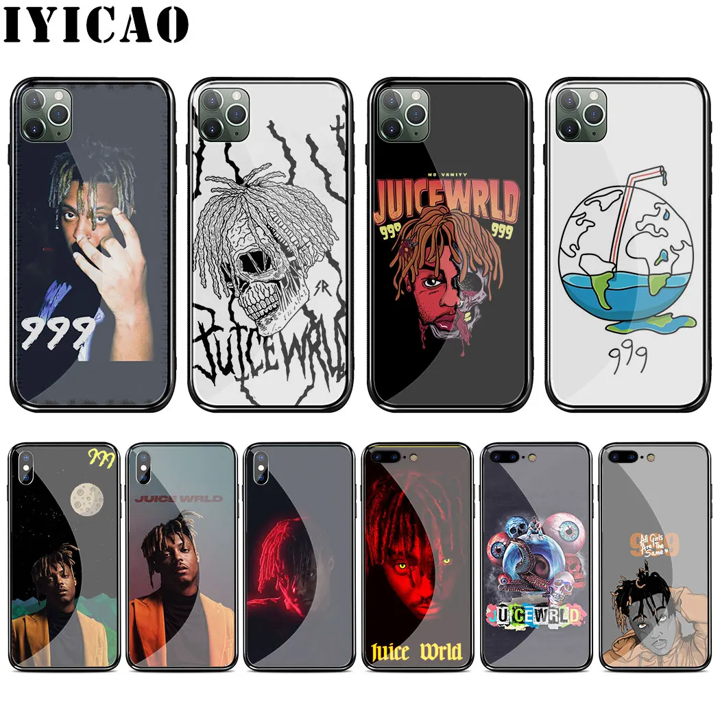 L44 Rapper Juice WRLD чехол из закаленного стекла для iphone 11 Por XS Max XR X 8 7 6 6S Plus 5 5S SE чехол