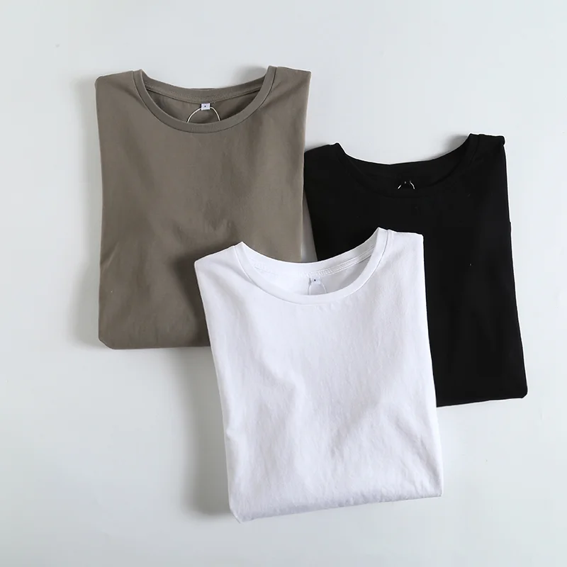 

TRAF Women 2022 Fashion Hem Asymmetry Basic Solid T Shirt Vintage Round Neck Long Sleeve Female Tee Tops Mujer