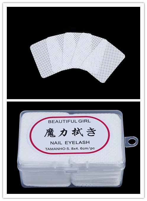 

180Pcs/box Lint-Free Paper Cotton Wipes Eyelash Glue Remover Wipe The Mouth Of The Glue Bottle Prevent Clogging Glue Cleaner Pad