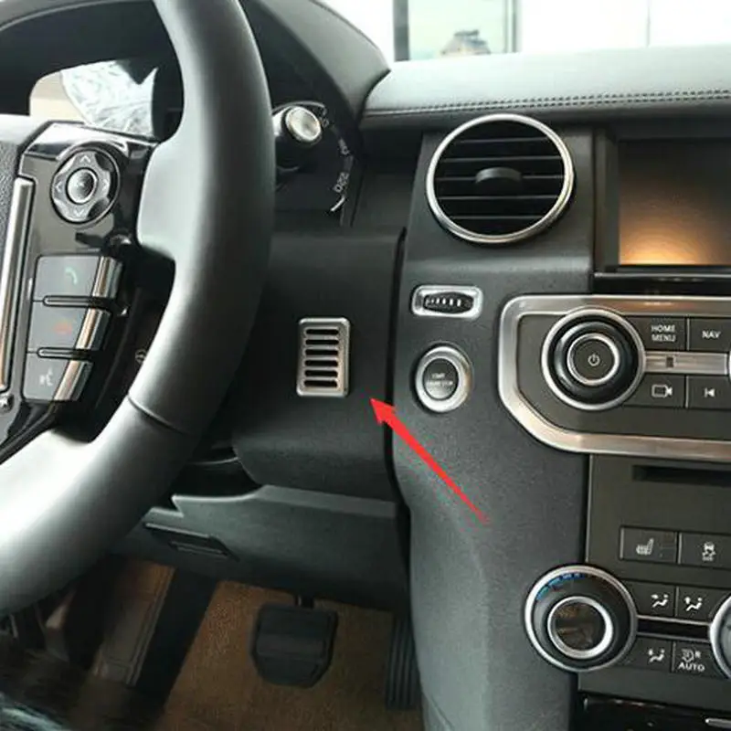 

SBTMY Matte ABS Interior Accessory Microphone Frame Cover Trim Stickers For Land Rover Discovery 4 LR4 2010-2016