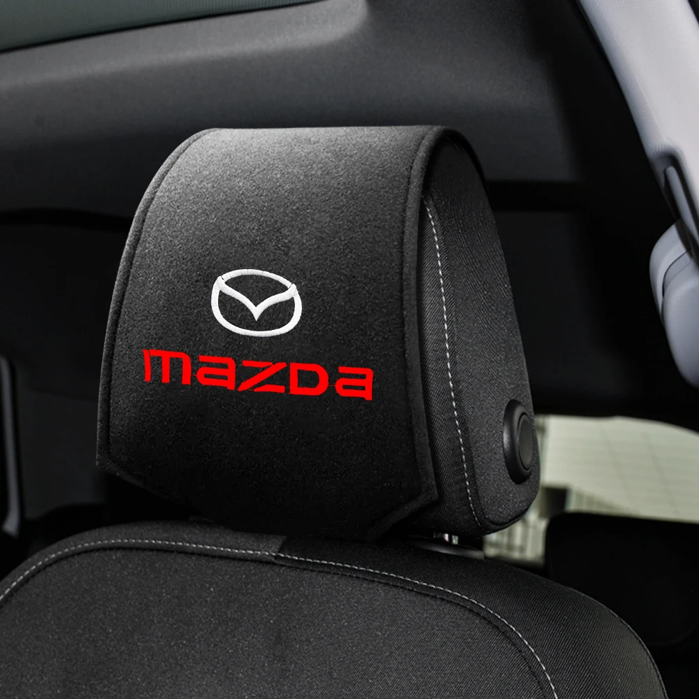 

Car Styling Headrest Cover PU Leather Neck Pillow Case Head Rest Cushion Accessories For Mazda 323 626 RX8 MX3 MX5 Atenza Axela