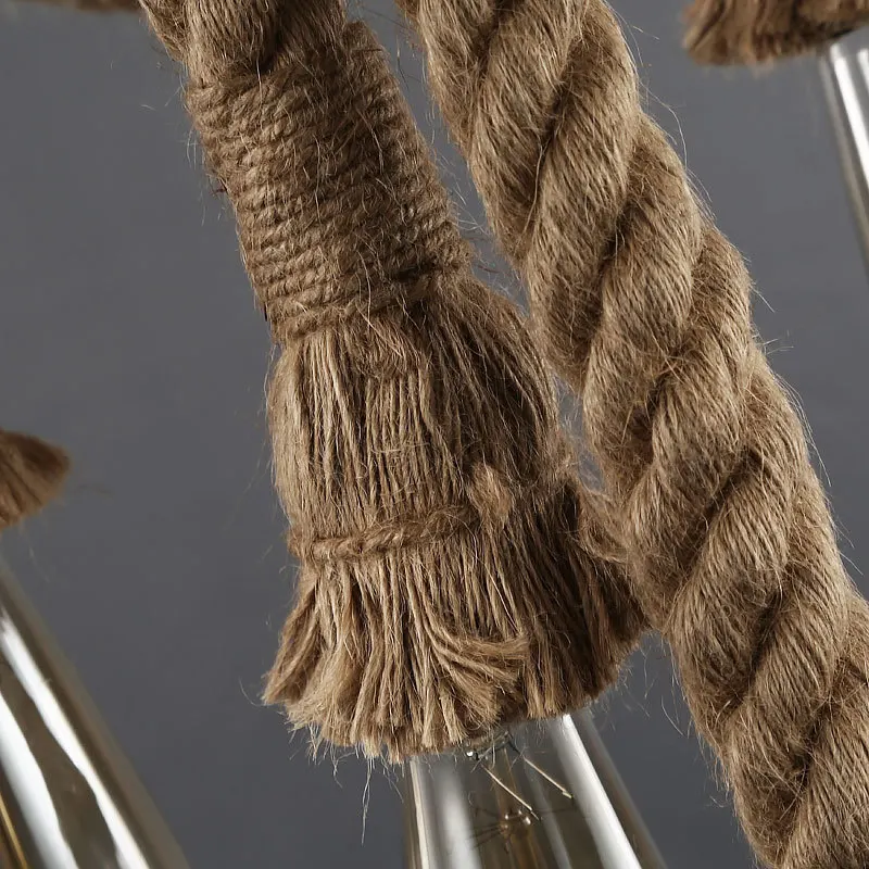 Винтажная американская кантри пеньковая веревка подвеска в форме шины подвесные