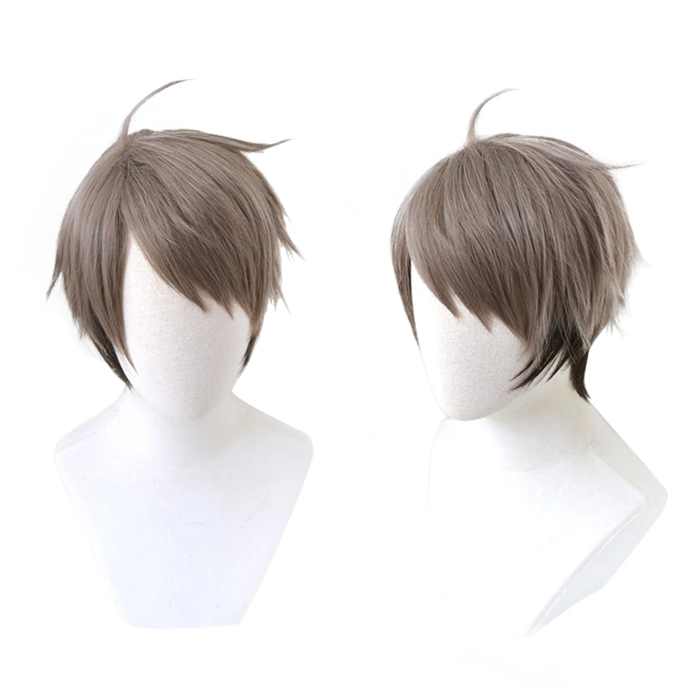 

Haikyuu Sugawara Koushi Anime Cosplay Wig Costume Gray Short Heat Resistant Synthetic Fiber Hair Haikiyu Role Play Wig + Wig Cap