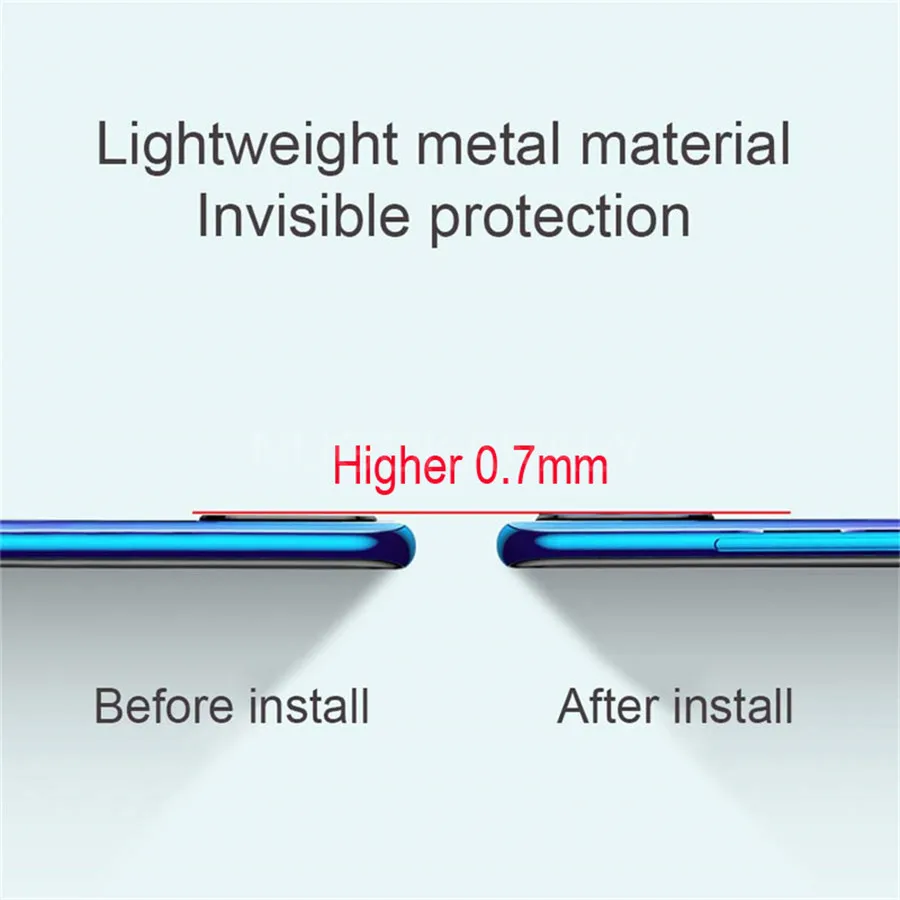Закаленное стекло + металлическое защитное кольцо для Xiaomi A3 Mi 9T Pro 9 Lite CC9 CC9e пленка