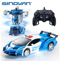 sinovan transforming vehicle 2 4ghz remote smart control model cars rechargeable robot 360%c2%b0rotating stunt rc car toys for kids