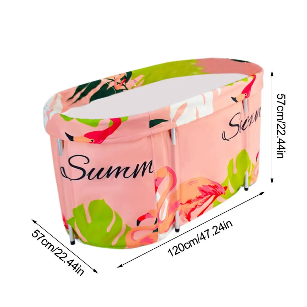 

Family Folding Bathtub Portable Soaking Bathing Tub Six Layers Of Fabric For Personal Health Care Promote Blood Circulation