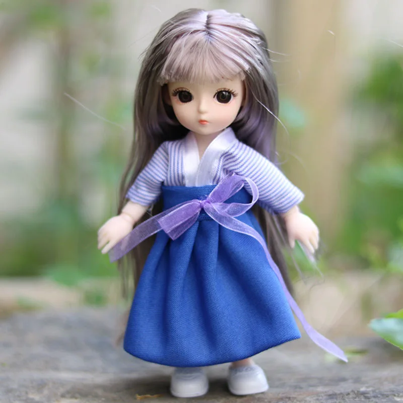Whosale 6 Inch 1/8 BJD Doll with Retail Box 16 Cm Set ClothesChild Toys Costume Ob11 Mermaid Birthday Gift | Игрушки и хобби