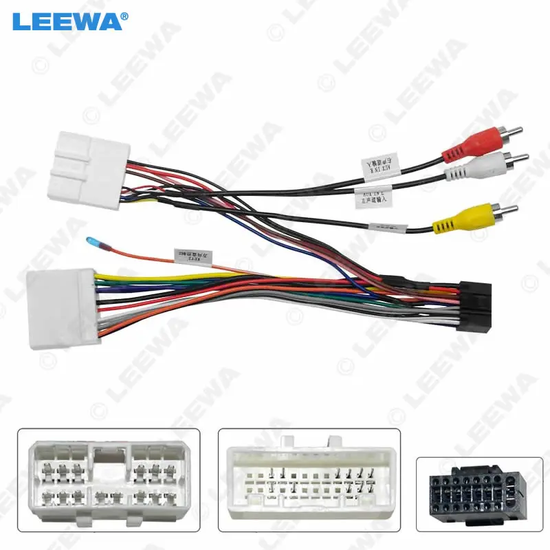 LEEWA-Adaptador de Cable de alimentación para coche, arnés de cableado para reproductor de CD/DVD, Subaru Forester, Android, 16 Pines, # CA6852