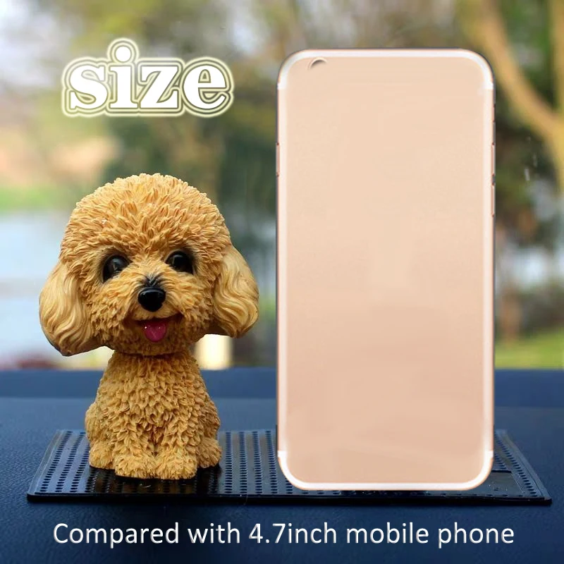 Качающаяся голова из орнамент с изображением собак смолы милая декоративная