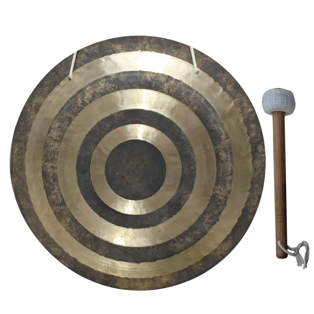 

Arborea 40 inch Sun Wind Gong 100cm With Wooden Mallet For Sound Therapy 100% handmade gong made in china