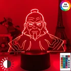 Акриловый Аватар, Ночной светильник Последний Воздушный поплавок для 3d лампы, детская комната, Декор, фигурка Aang Appa, Настольный светильник