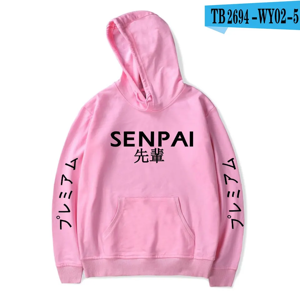 Pink WAMNI модная Японская уличная толстовка с капюшоном несколько цветов для мужчин и женщин с буквенным принтом толстовки пуловер sudadera hombre - Цвет: Pink