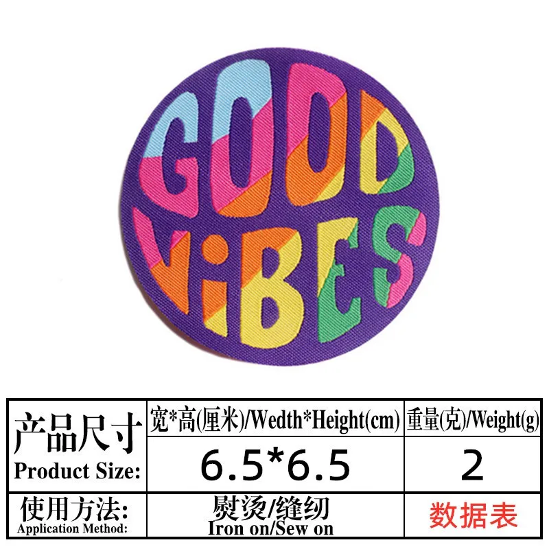 

round English alphabet Series For Iron on Embroidered Patches For Hat Jeans Sticker Sew-on DIY Clothes Patch Bag Applique