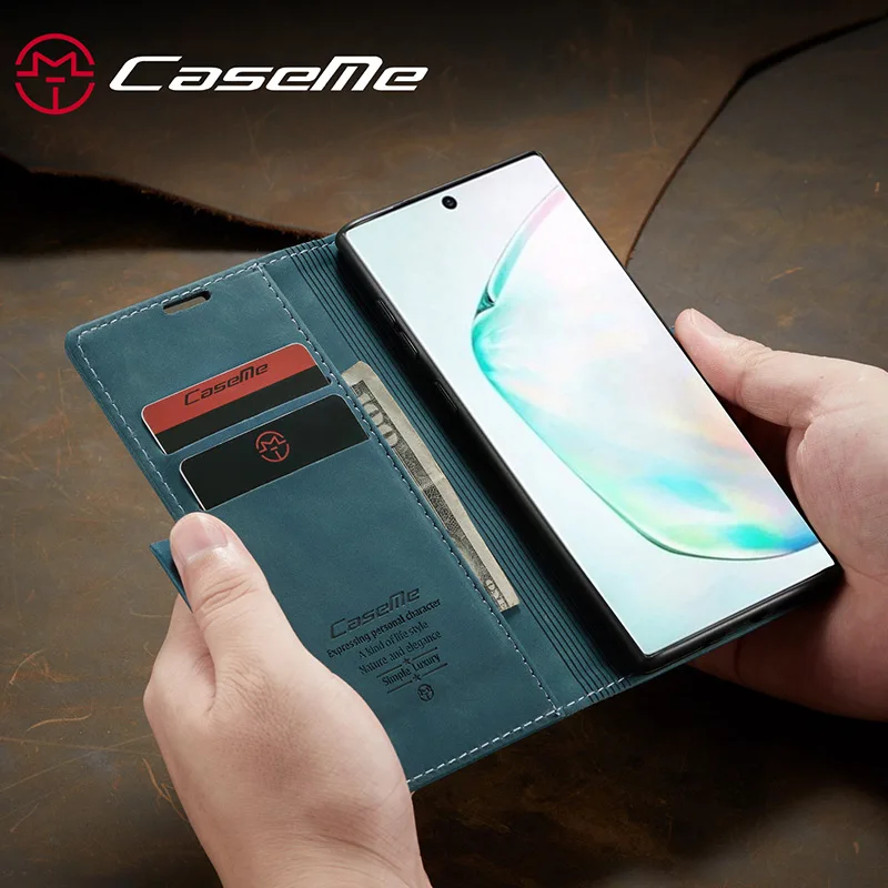 Роскошный кожаный чехол книжка для Samsung Galaxy S20 Note 10 + S10 S9 S8 Plus A30 A50 A70 держатель карт