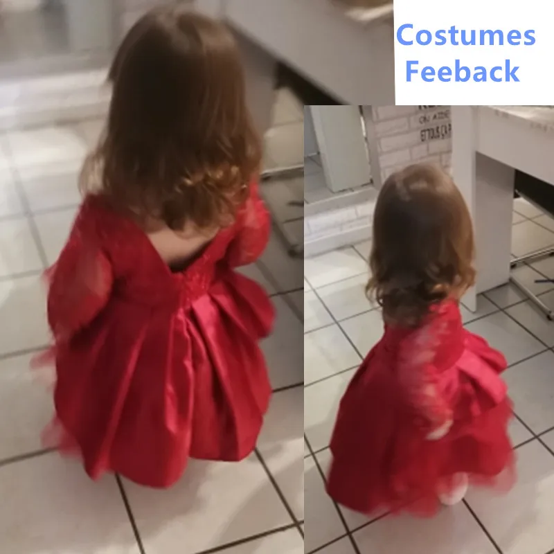 Рождественское платье для малышей на Новый год 2022 детское вечернее выпускного