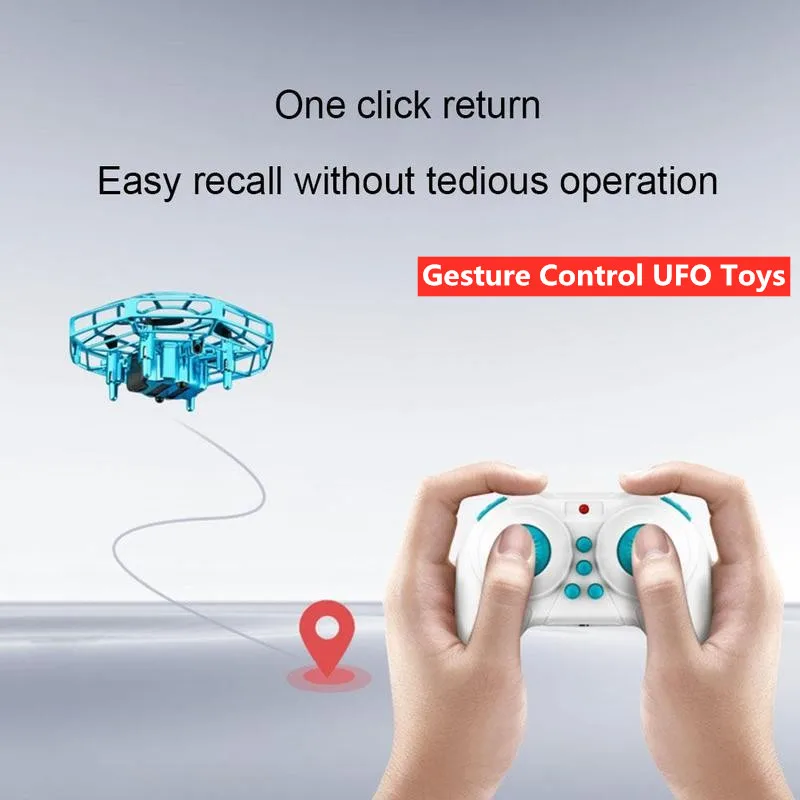 

2.4G Remote Control UFO Infrared Sensing Control Hand Flying Aircraft Throw Fly Gesture Touch RTF With 3pcs Battery Boy Gift Toy