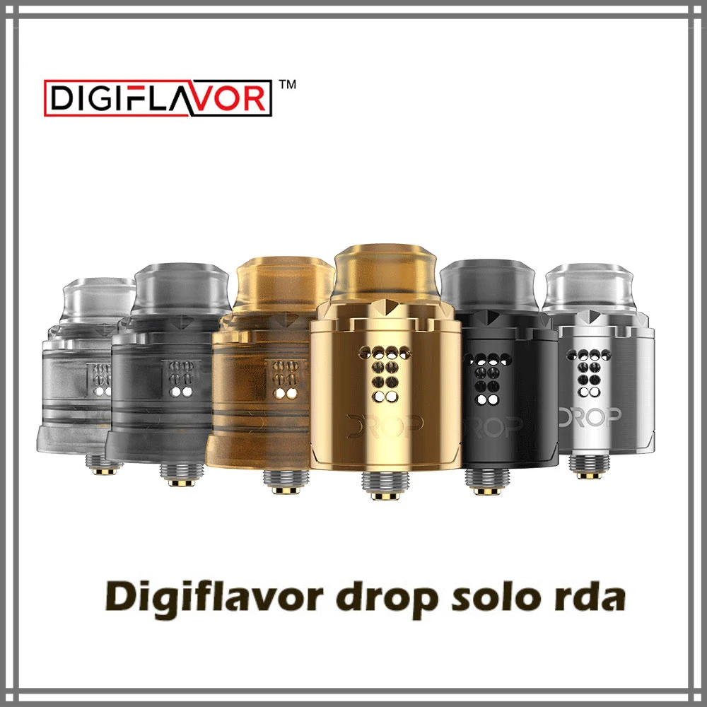 Электронная сигарета Digiflavor Solo RDA одинарная катушка 22 мм/24 мм капля с двумя