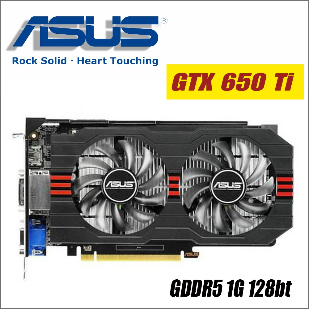 Видеокарта ASUS использовала оригинальные видеокарты GTX 650 Ti GTX650Ti DF 1GD5 1 ГБ 128 бит GDDR5