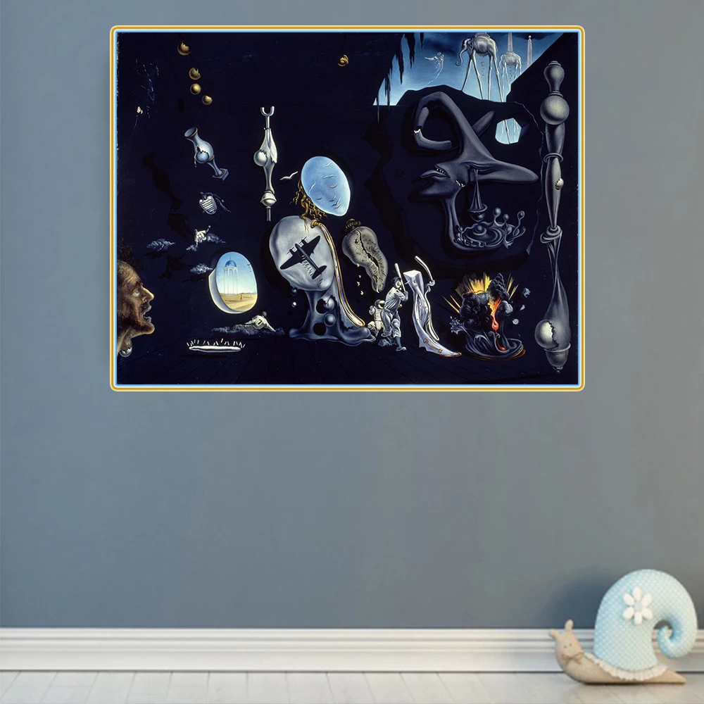 Citon Salvador Dali Uranium and Atomica Melancholica Idyll Canvas Холст Картина маслом художественное