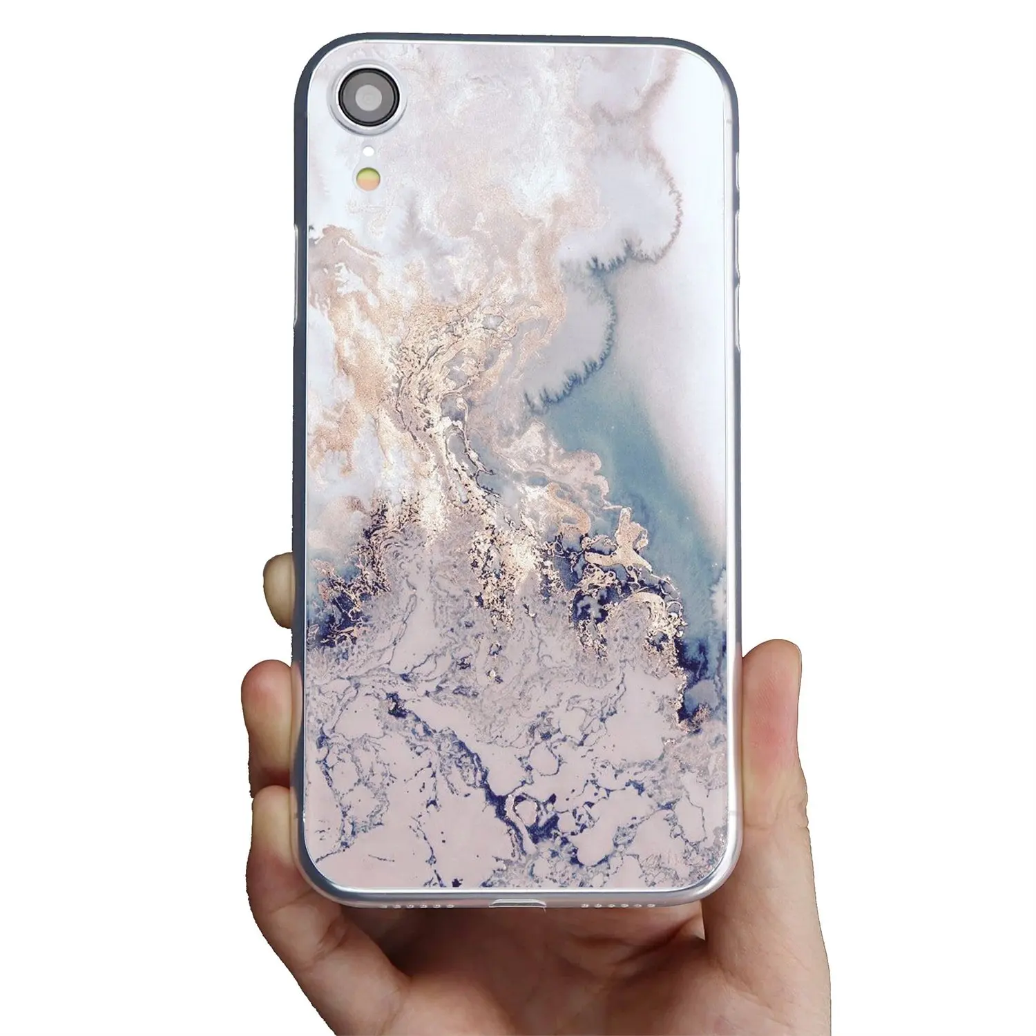 Крутой силиконовый чехол для телефона Роскошная золотая фольга блестящий мрамор