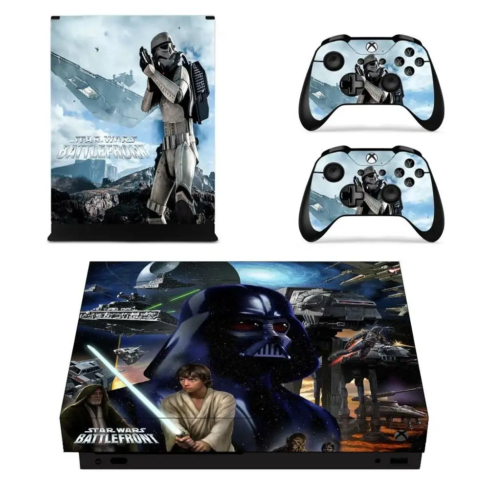 Звездные войны Battlefront II наклейка s для Xbox One X виниловая кожа Наклейка Pegatinas one