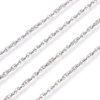 10m 304 stainless steel rope chains link chain soldered for diy jewelry making diy handmade supplies bracelet necklace 3x2x1mm