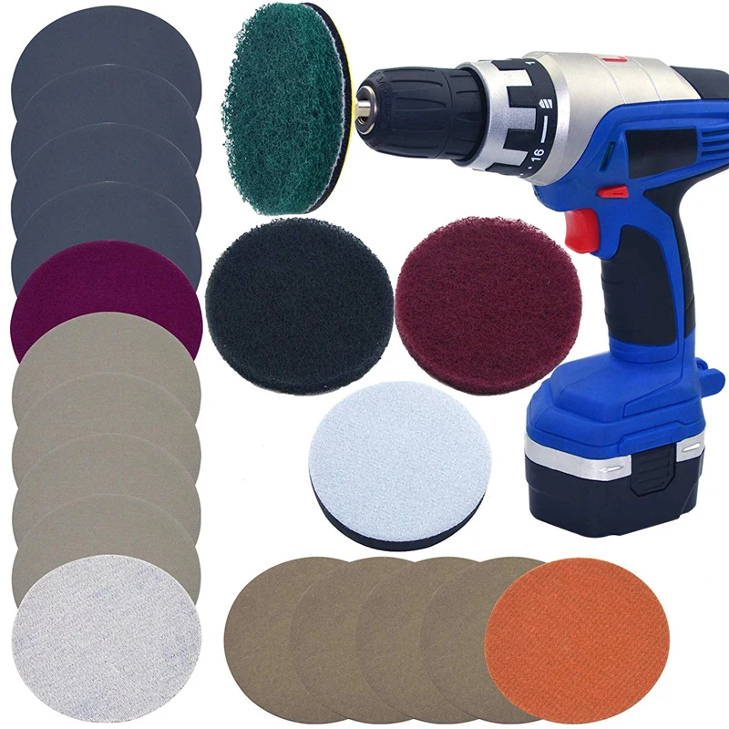 

3 Inch 75mm Sandpaper DIY Car Lights Kit Polishing Restoration Car Headlights Repair Set For Polishing Sanding