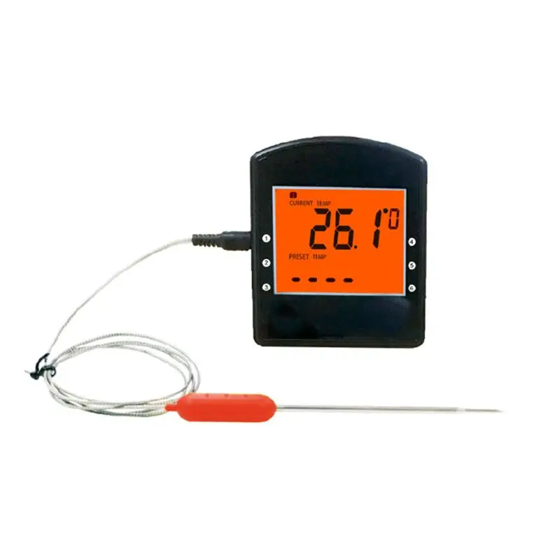 

Bluetooth Food Thermometer with Long Probe LCD Display for Meat BBQ Kitchen Tool