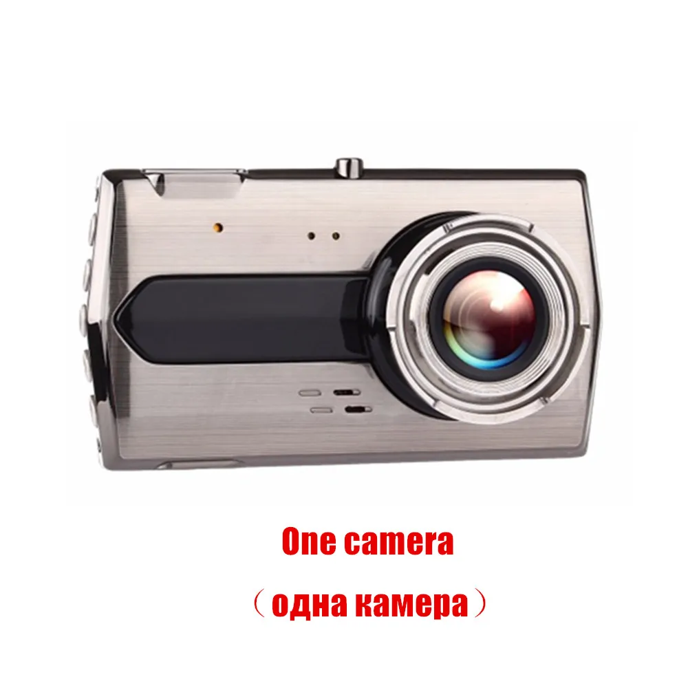 Single camera Dash камера Full HD 1080P " ips Автомобильный видеорегистратор с двойным объективом видеорегистратор Передний+ задний видеорегистратор ночного видения g-сенсор монитор парковки HDMI - Название цвета: Single camera