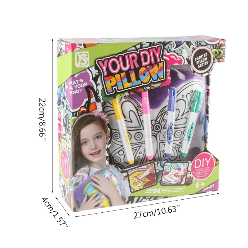 

Graffiti Painting Tote Bag Antistress Puzzles Eco-friendly Educational Toy Children DIY Art Crafts Materials