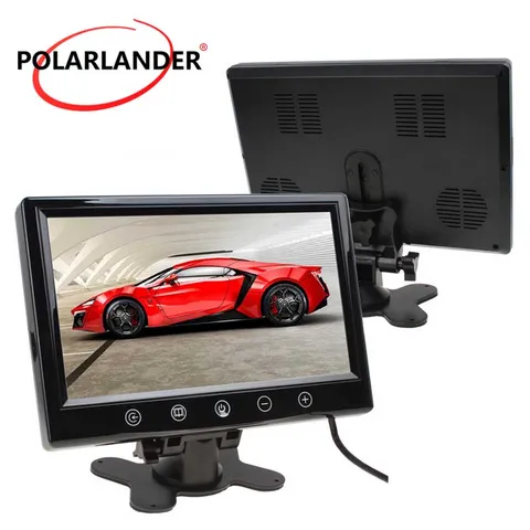 Цветной TFT ЖК-экран 9 дюймов с поддержкой двух режимов видеовхода, автомобильный монитор с поддержкой камеры заднего вида