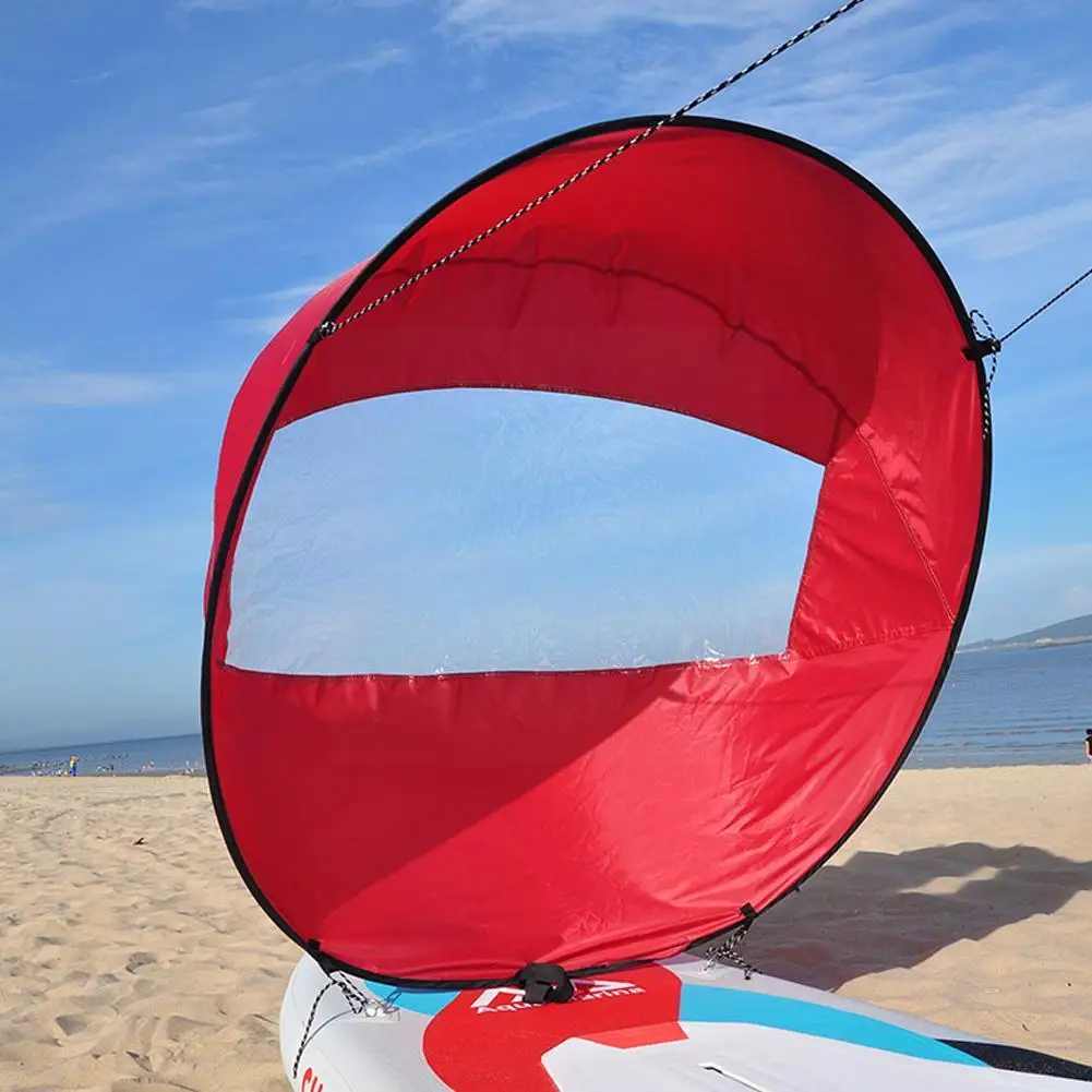 

Downwind Wind Sail Kit Kayak Sail Kayak With Storage For Kayak Boats Paddle Accessories Sailing Bag Foldable Board Suitable O9A2