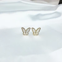 butterfly wings earrings mini exquisite fairy shell pearl butterfly earrings women accessory