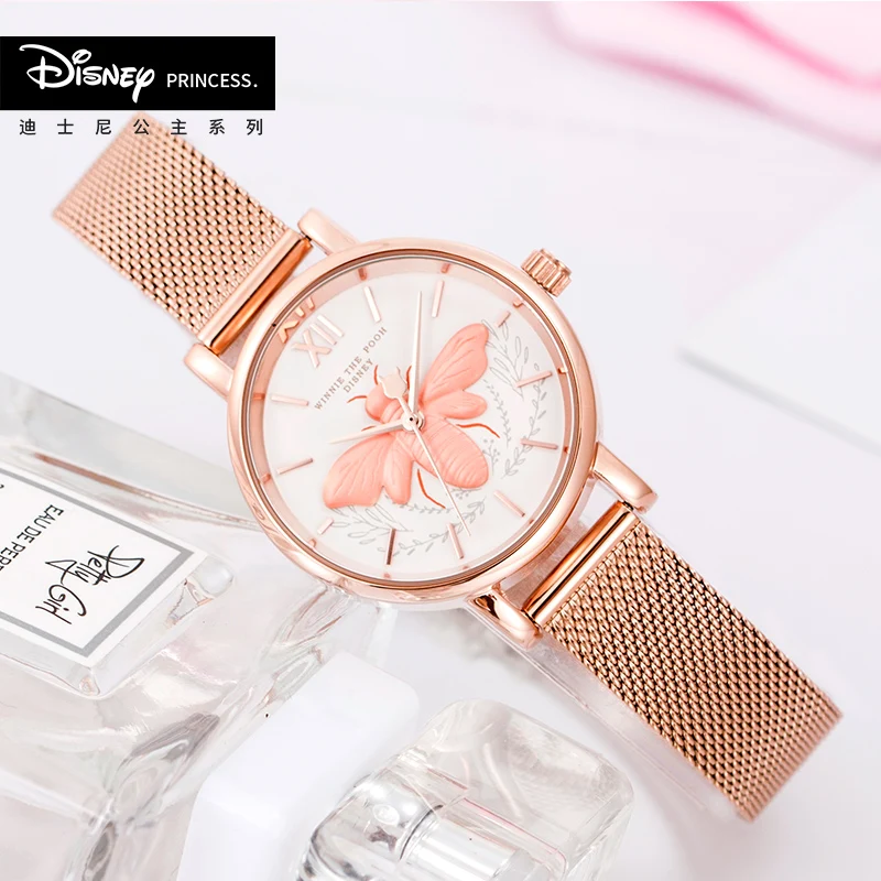 Часы наручные Disney женские оригинальные кварцевые модные водонепроницаемые с